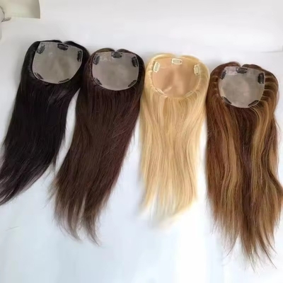 Topper per capelli umani al 100% per le donne Topper in seta naturale in stile rettilineo