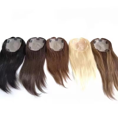 Topper per capelli umani al 100% per le donne Topper in seta naturale in stile rettilineo
