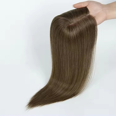 Coi capelli europei 14 pollici Outlet Mono Topper per donne Capelli umani