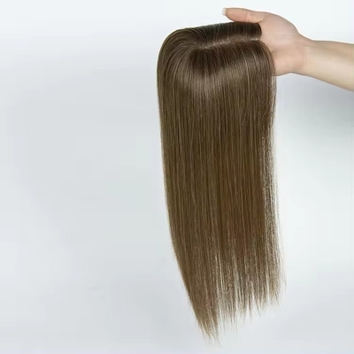 Coi capelli europei 14 pollici Outlet Mono Topper per donne Capelli umani