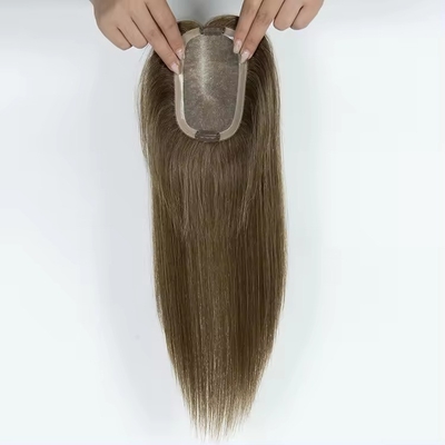 Coi capelli europei 14 pollici Outlet Mono Topper per donne Capelli umani