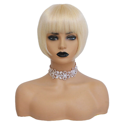 Parrucche in pizzo 613 di colore biondo peruviano Bob corto parrucche per capelli umani per donne nere
