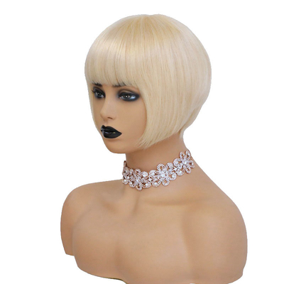Parrucche in pizzo 613 di colore biondo peruviano Bob corto parrucche per capelli umani per donne nere