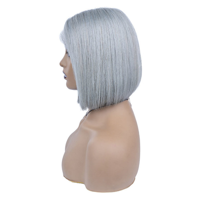 Colore verde capelli umani brasiliani corto bob parrucche 10 pollici con capelli di bambino e HD pizzo frontale