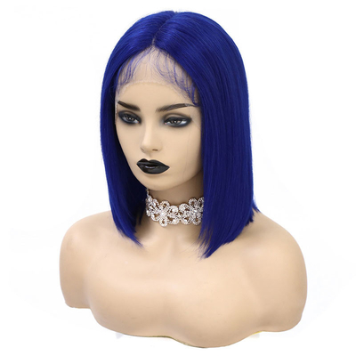 BoB Parrucca 14 pollici 100% capelli umani vergini 360 pizzo Frontale pizzo trasparente per donne nere