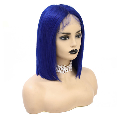 BoB Parrucca 14 pollici 100% capelli umani vergini 360 pizzo Frontale pizzo trasparente per donne nere