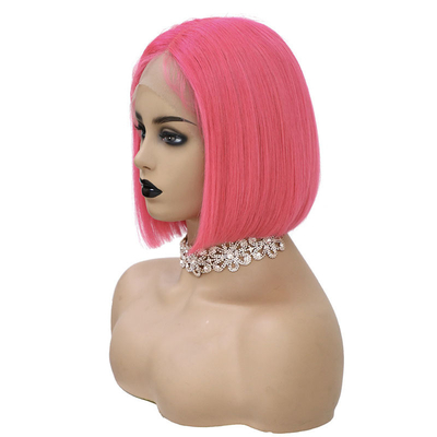 Proprio 10 pollici di pizzo davanti Bob parrucche 250g-450g T forma di capelli umani vergini con capelli di bambino
