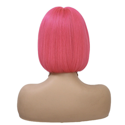 Proprio 10 pollici di pizzo davanti Bob parrucche 250g-450g T forma di capelli umani vergini con capelli di bambino
