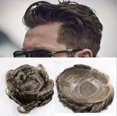 Tupe per capelli umani per uomini di grado di capelli Remy e cuticule completa