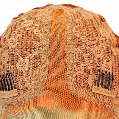 14 pollici HD pizzo davanti bob parrucche con naturale arancio setaccio capelli umani peruvini dritti