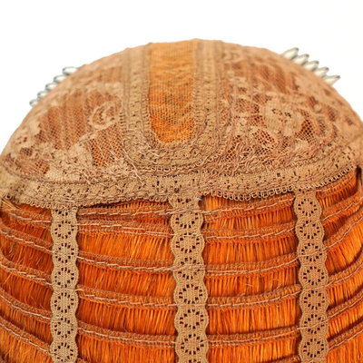 14 pollici HD pizzo davanti bob parrucche con naturale arancio setaccio capelli umani peruvini dritti