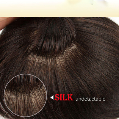 100% capelli umani Cuticule completa Sì.100% cuticule vergine Capelli allineati Toupee naturale per uomini