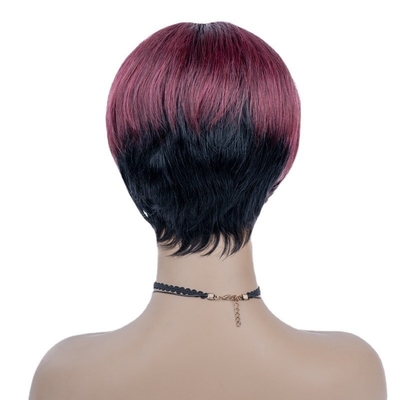 6 pollici estate HD pizzo svizzero capelli umani vergini grezzi setacciato rettilineo curto parrucche a taglio da fantoccio per donne nere
