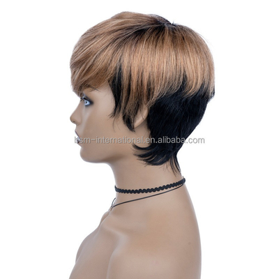 T1B/27 Colore Pre Plucked Perrucche per capelli corti per donne nere