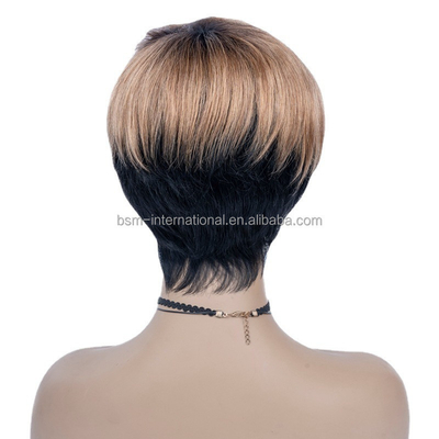 T1B/27 Colore Pre Plucked Perrucche per capelli corti per donne nere