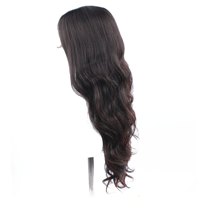 13*6 pizzo Frontale Brasiliano Remy Capelli Pre Plucked Full Hand Made Curly Silky Wave Wig