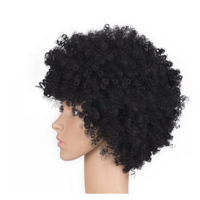 Capelli corti pelliccia ondulata ricci per donne nere macchina fatta Remy capelli Pixie pelliccia