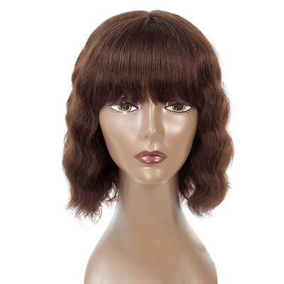 100% capelli umani parrucca di fronte in pizzo brasiliano per donne nere parrucca corta Bob Style