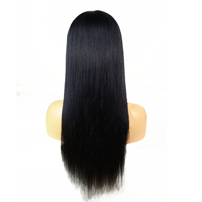 Naturale di seta non lavorata Retta a mano Legata HD Full Swiss Lace Peruggia Lunghezza 10-24 pollici