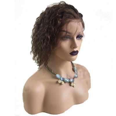 Perrucca di capelli umani ricci 100% brasiliano HD Full Swiss Lace Silk Top iniettato tutto fatto a mano