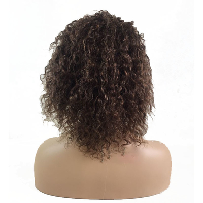Perrucca di capelli umani ricci 100% brasiliano HD Full Swiss Lace Silk Top iniettato tutto fatto a mano