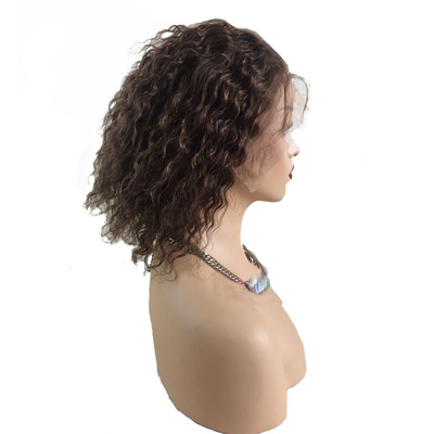Perrucca di capelli umani ricci 100% brasiliano HD Full Swiss Lace Silk Top iniettato tutto fatto a mano