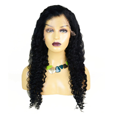 360 parrucchiera in pizzo svizzero con capelli naturali ricci brasiliani