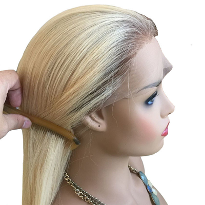 Morbida e lucida 613 Bionda Ombra Rileva i capelli umani Peruggia legata a mano per le donne europee