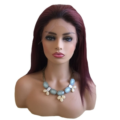 100% capelli umani brasiliano 99J Ombre Full Lace Perugia svizzera 360 Lace Frontale 10-24 Inch Transparente HD