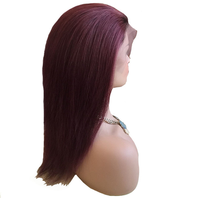 100% capelli umani brasiliano 99J Ombre Full Lace Perugia svizzera 360 Lace Frontale 10-24 Inch Transparente HD