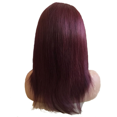 100% capelli umani brasiliano 99J Ombre Full Lace Perugia svizzera 360 Lace Frontale 10-24 Inch Transparente HD