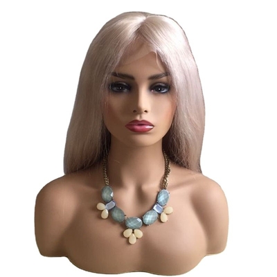 10-24 pollici di capelli umani grezzi biondi full lace 360 parrucca tessuto a mano un donatore colore chiaro 613