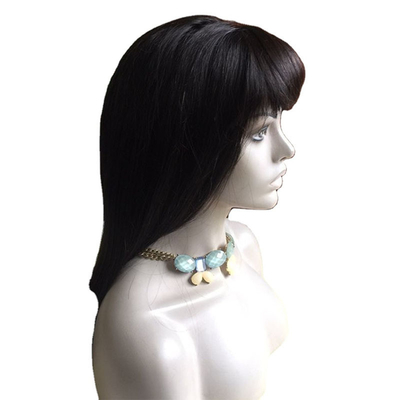 Vergine nera grezza naturale Remy Full Lace Legato a mano parrucche con capelli