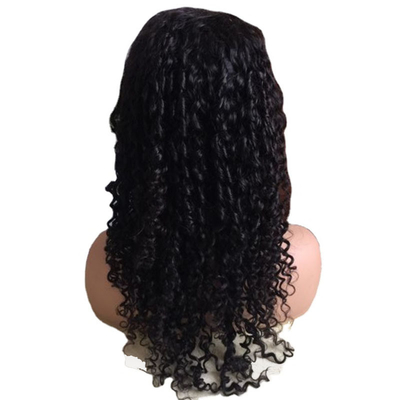 Vergine nera grezza naturale Remy Full Lace Legato a mano parrucche con capelli