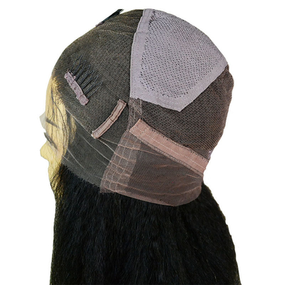 Capelli vergini umani non trasformati al 100%, di alta densità, con parrucca a mano per donne bianche.