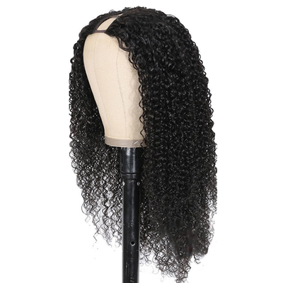8-32 pollici V parte parrucca capelli umani capelli birmanici grezzi per la linea naturale dei capelli e Kinky look ricci