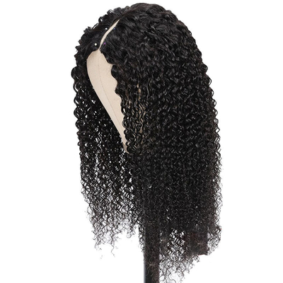 8-32 pollici V parte parrucca capelli umani capelli birmanici grezzi per la linea naturale dei capelli e Kinky look ricci