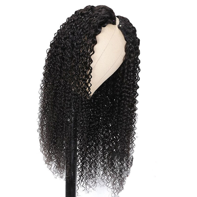8-32 pollici V parte parrucca capelli umani capelli birmanici grezzi per la linea naturale dei capelli e Kinky look ricci