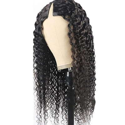 8-32 pollici V parte parrucca capelli umani capelli birmanici grezzi per la linea naturale dei capelli e Kinky look ricci