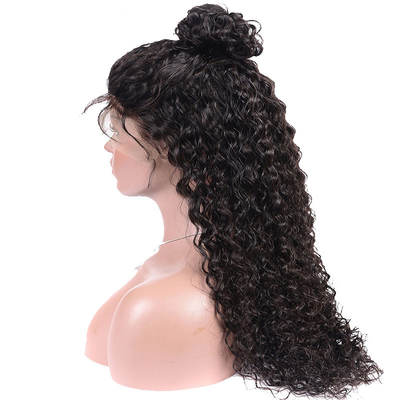 Ondata d'acqua Full Lace Capelli umani Perrucche per donne nere Lunghezza HD 360 Lace Frontale