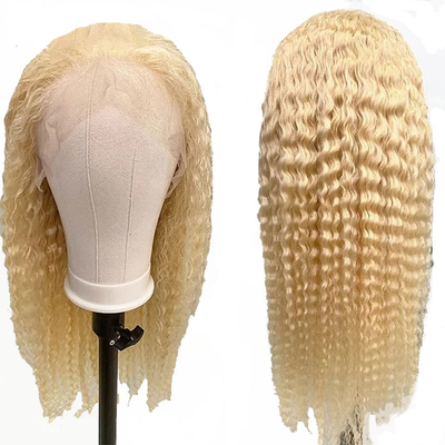 Capelli di qualità Remy Capelli italiani Long Curly Transparent Lace Front 613 Blonde Human Hair Parrucche