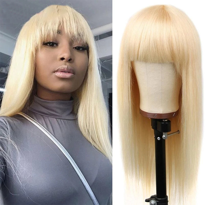 Capelli umani allineati con cuticule vergine al 100% 613 Parrucca bionda per donne nere
