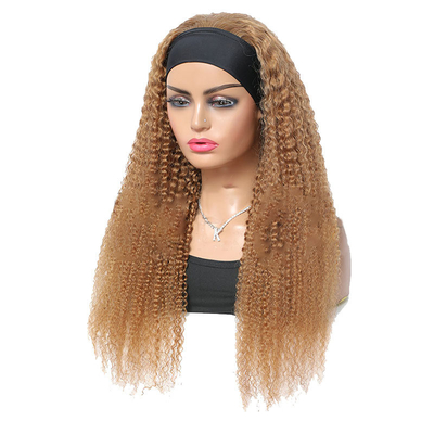 Capelli umani veri Jerry ricci Mezza parrucca con fascia per ragazze Afro Taglio di capelli 10-30 pollici