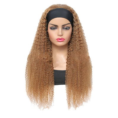 Capelli umani veri Jerry ricci Mezza parrucca con fascia per ragazze Afro Taglio di capelli 10-30 pollici