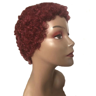 Afro Kinky Curly Capelli Corti Uomini Macchine Prodotte Perrucche Per Uomini Capelli Brasiliani