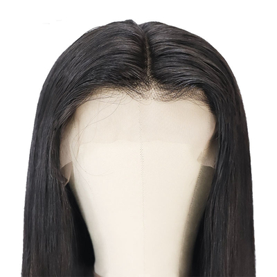 Long Black Bone Straight Vietnamese Raw Virgin Hair Perrucche per la tecnica del fronte in pizzo