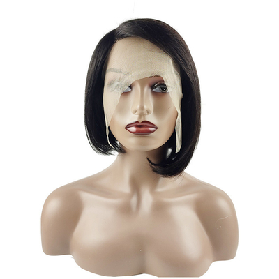 Long Vietnamese Raw Virgin HD 13x1 T Part Lace Front Pixie Cut Human Hair Parrucche Ombre Brown