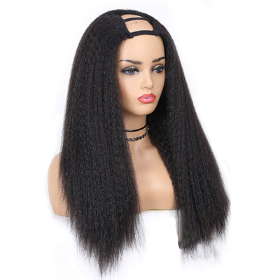 Capelli Vergini Vantaggio Capelli Vergine Verniciati Capelli Umani Retti Incollati Parrucca U Part per Acquisto in Grosso