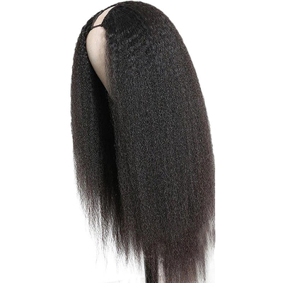 Capelli Vergini Vantaggio Capelli Vergine Verniciati Capelli Umani Retti Incollati Parrucca U Part per Acquisto in Grosso