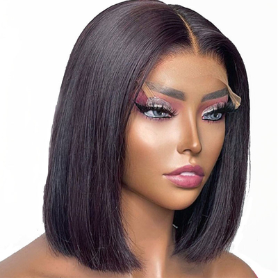 Esperienza di lusso con 8 pollici doppiamente disegnati brasiliani rettilineo full lace Bob parrucche frontali